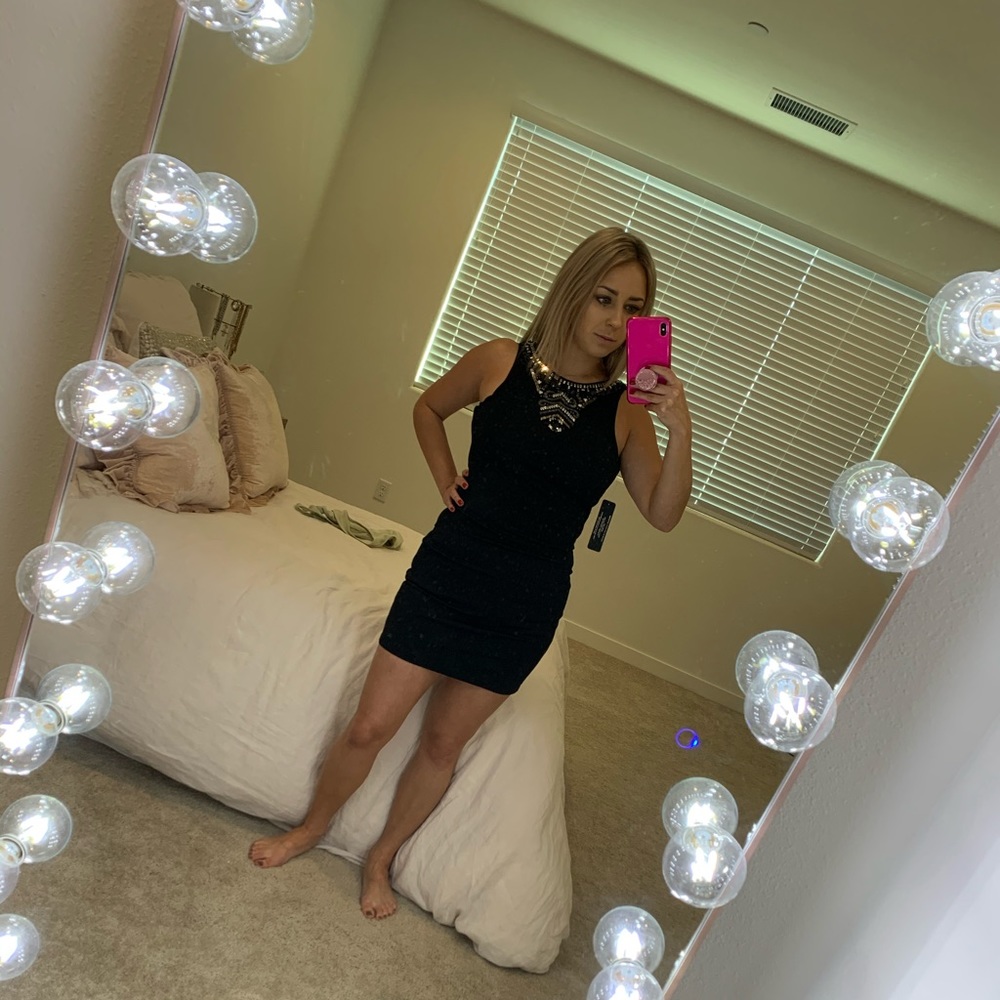 Black Bebe mini dress